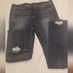 Womens Tall Buckle Black Straight Jean - 32x36